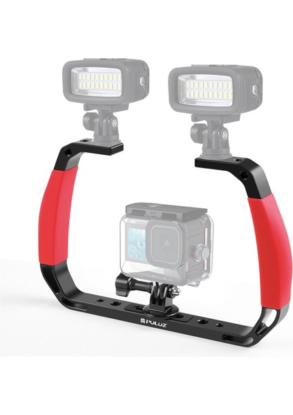 Gopro Spor Kamerası Için Puluz Djı Action4 Için Dalış Montajı 4 Genişleme Elde Taşınması Dalış Çok Fonksiyonlu Uygun Braket, Kırmızı (Yurt Dışından) modelleri