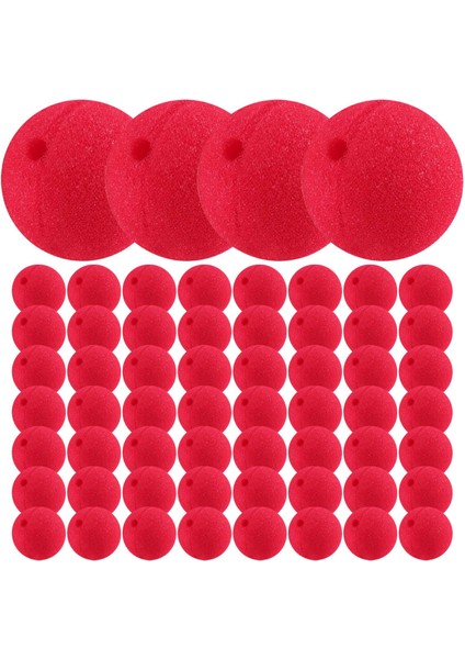 60 Adet Kırmızı Palyaço Burun Cosplay Burunları Köpük Burun Cadılar Bayramı Noel Karnavalı Kostüm Parti Elbise (Yurt Dışından)