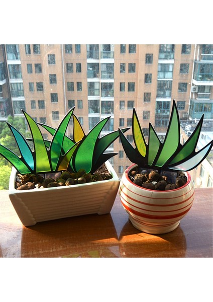 Güneş Catcher Insert Simülasyon Bitki Güneş Yakalama Ev Dekorasyon El Sanatları Bahçe Avlu Açık Dekorasyon Mavi (Yurt Dışından) modelleri