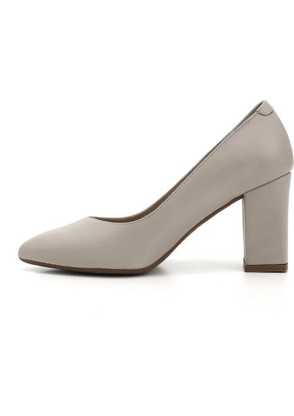 Gön Hakiki Deri Sivri Burun Yüksek Kalın Topuklu Kadın Ayakkabı 24171 fırsatları