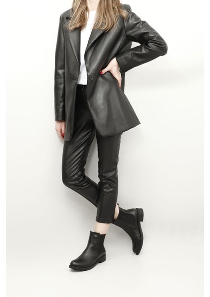 Yuvarlak Burun Topuklu Lastikli Kadın Günlük Bot 35154 fiyatları