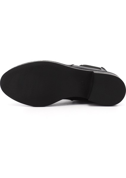 Yuvarlak Burun Topuklu Lastikli Kadın Günlük Bot 35154 indirimleri