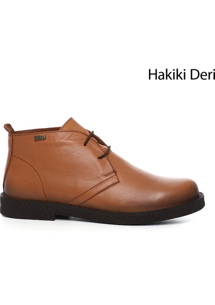 Gön Hakiki Deri Oxford Kalıp Kauçuk Taban Bağcıklı Kadın Günlük Bot 51456