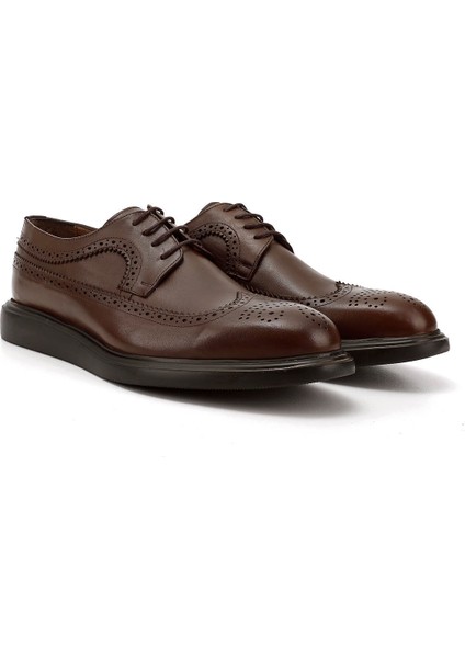 Erkek Kahve Antik Bağcıklı Hakiki Deri Klasik Ayakkabı fiyatları