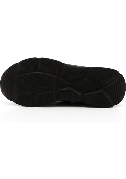 Kadın Siyah Dolgu Taban Bağcıklı Hakiki Deri Sneaker indirimleri