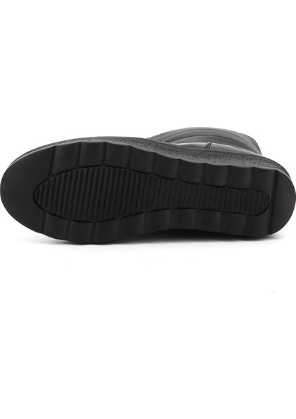 Kadın Siyah Fermuarlı Termo Taban Comfort Kar Botu indirimleri