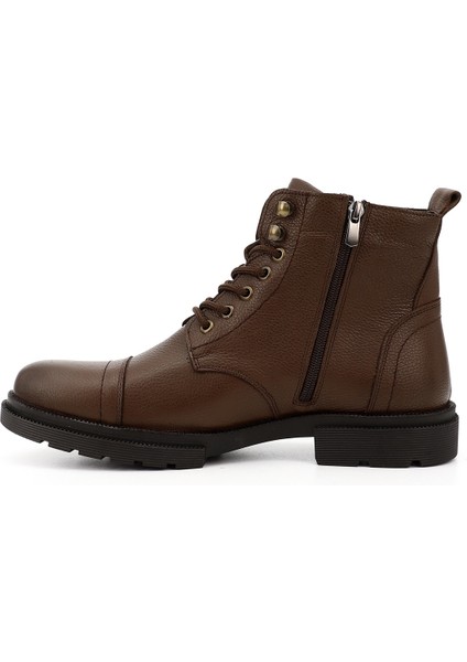 Gön Hakiki Deri Fermuarlı Bağcıklı Erkek Bot 01321 modelleri