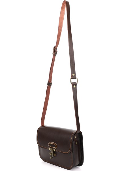 Kadın Kahve Antik Vaketa Hakiki Deri Omuz ve Postacı Çantası modelleri