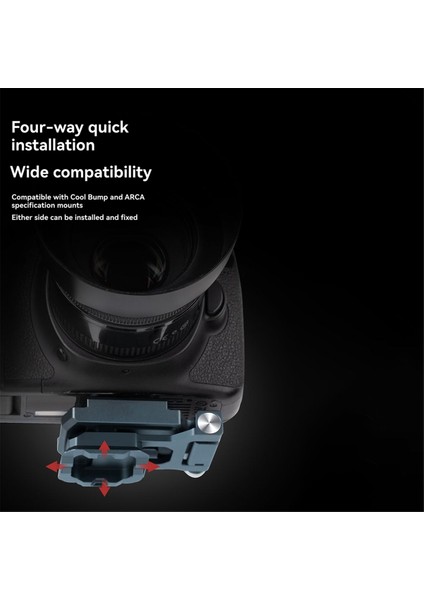 Dikey/yatay Çekim, Tripod/dslr Kameralar Için Üst Düzek Tabanlı Katlanabilir L Braket Qr Plakası (Yurt Dışından) fiyatları