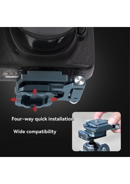 Dikey/yatay Çekim, Tripod/dslr Kameralar Için Üst Düzek Tabanlı Katlanabilir L Braket Qr Plakası (Yurt Dışından) indirimleri