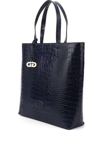 Kadın Lacivert Hakiki Deri El ve Omuz Çantası fırsatları