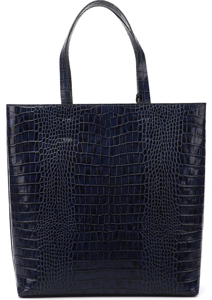 Kadın Lacivert Hakiki Deri El ve Omuz Çantası indirimleri