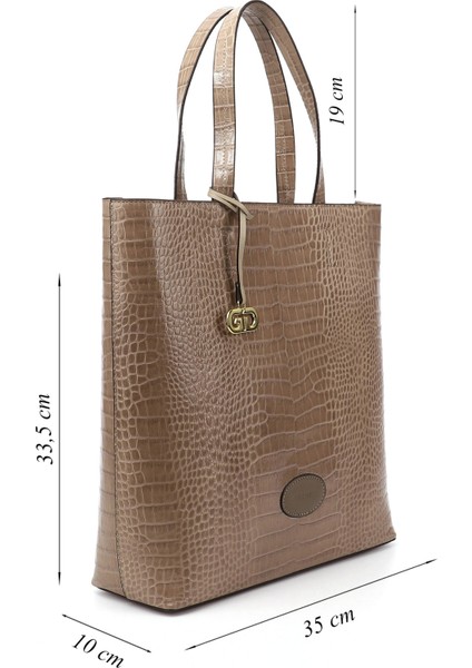 Kadın Kroko Vizon Hakiki Deri El ve Omuz Çantası modelleri