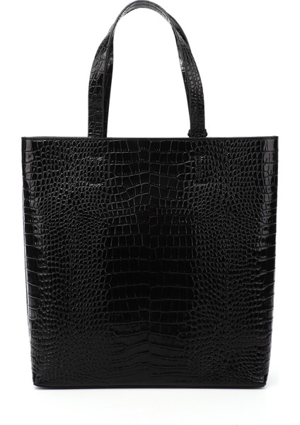 Kadın Siyah Hakiki Deri El ve Omuz Çantası indirimleri