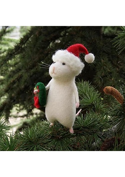 Balkabağı Keçeli Hayvanlarla Cadılar Bayramı Faresi, Iğne Keçeli Noel Faresi, Yün Keçe El Yapımı Cadılar Bayramı Dekorasyonları B (Yurt Dışından) indirimleri