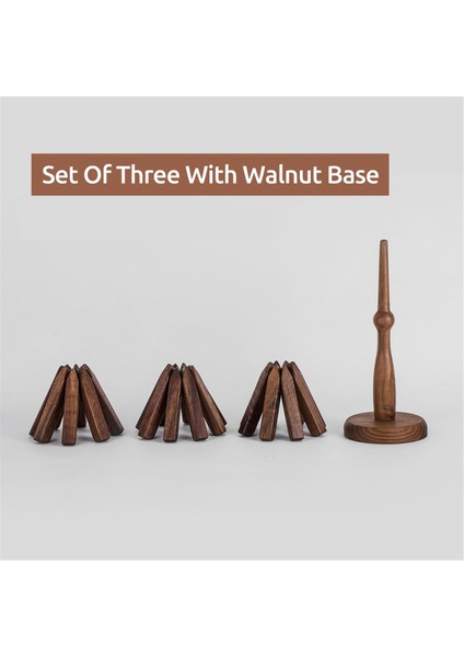 Sıcak Yemekler Için Ahşap Trivetler Ağaç Şekli Trivet Seti Çaydanlık Için Coaster (Siyah Ceviz) (Yurt Dışından) modelleri