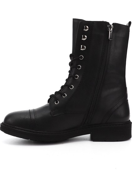 Kadın Siyah Fermuarlı Kauçuk Taban Postal Bot fırsatları