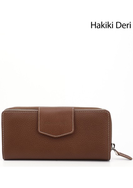 Taba Gön Hakiki Deri Kadın Cüzdan 06909