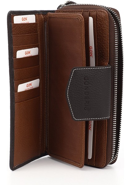 Kahve Gön Hakiki Deri Kadın Cüzdan 06909 fırsatları