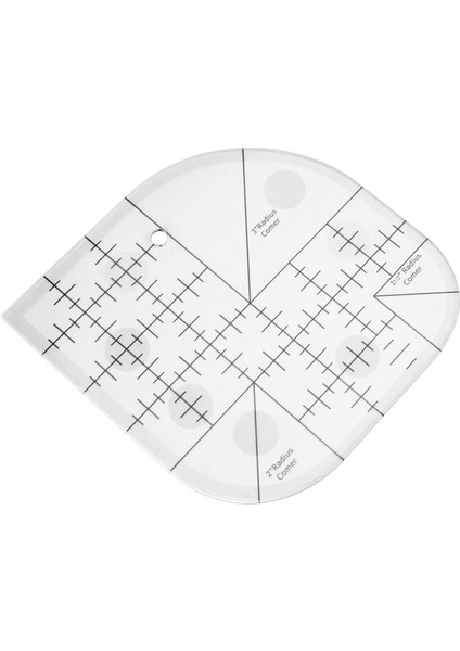 Yaratıcı Kavisli Köşe Kesici Yorgan Cetvel, Dikiş Patchwork Cetvel Dikiş Şablonu Patchwork Aracı, Diy Dikiş Malzemeleri (Yurt Dışından)