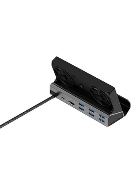 Rog Ally Için Dock Console Hub 4K 60Hz USB C Yerleştirme Istasyonu Gigabit Ethernet 1000MBPS Dock Stand Tip C USB 3.0 (A) (Yurt Dışından)