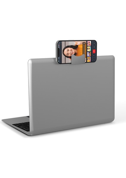MacBook Air Dizüstü Bilgisayar Webcam Mobil Stand Süreklilik Kamera Dağı Kickstand Silver Anti Slip Cep Telefonu Tutucu (Yurt Dışından) fırsatları