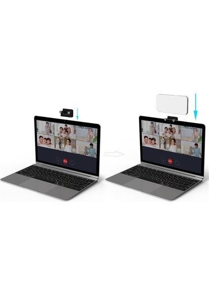 MacBook Air Dizüstü Bilgisayar Webcam Mobil Stand Süreklilik Kamera Dağı Kickstand Silver Anti Slip Cep Telefonu Tutucu (Yurt Dışından) indirimleri
