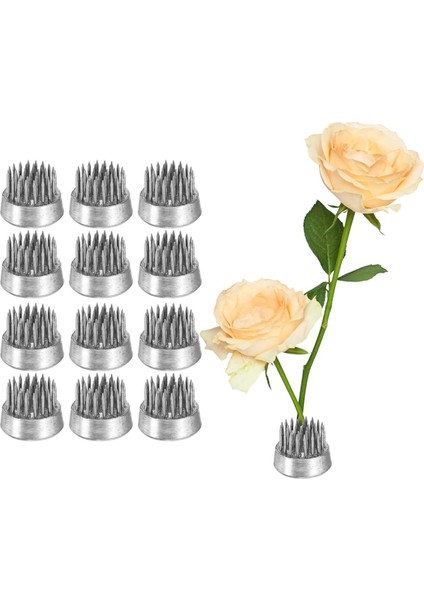 12PCS Çiçek Kurbağası, Yuvarlak Paslanmaz Çiçek Kurbağaları, Çiçek Aransisi Sabit Alet Pim Kurbağası Için Çiçek Aranjman Vazo (Yurt Dışından) fiyatları