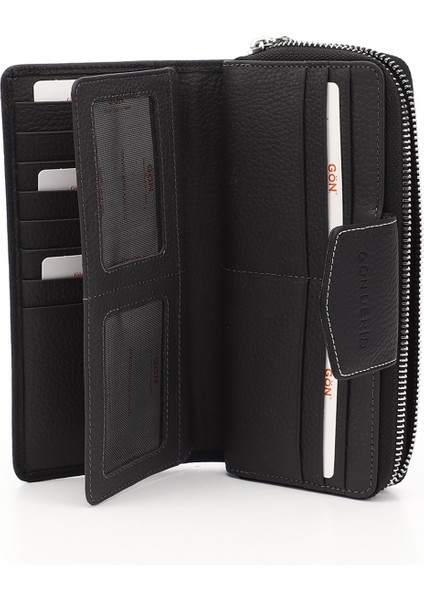 Siyah Gön Hakiki Deri Kadın Cüzdan 06909 indirimleri