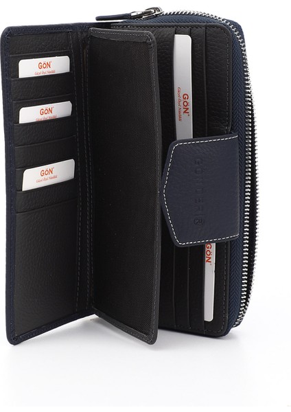 Lacivert Gön Hakiki Deri Kadın Cüzdan 06909 fırsatları