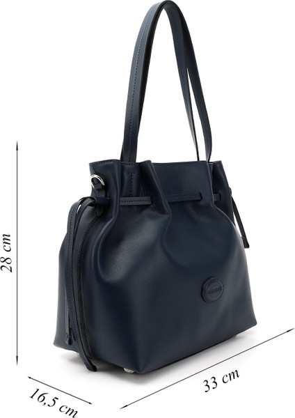 Kadın Lacivert Hakiki Deri El ve Omuz Çantası fiyatları