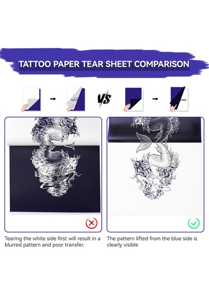 Dövme Transfer Kağıdı, 40 Sayfa A4 Boyut Dövme Şablonu Dövme Için Transfer Kağıdı. (Yurt Dışından) indirimleri