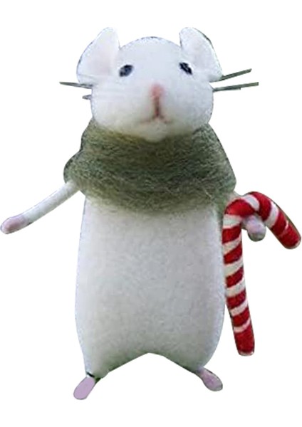 Balkabağı Keçeli Hayvanlı Cadılar Bayramı Faresi, Iğne Keçeli Noel Fare, Yün Keçe El Yapımı Cadılar Bayramı Dekorasyonları C (Yurt Dışından)