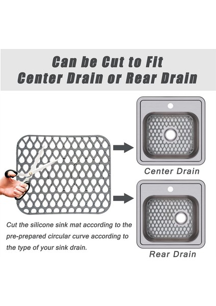 Mutfak Lavabo Mat, Paslanmaz Çelik Lavabo Için Silikon Lavabo Paspasları, Mutfak Lavabosu Için Lavabo Koruyucular - 13.58X11.6INCH (Yurt Dışından) modelleri