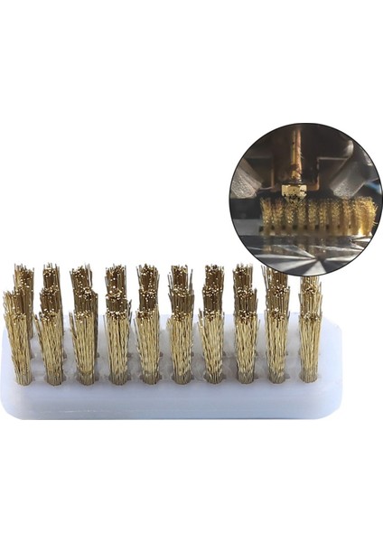 5pcs 3D Yazıcı Temizleyici Alet Voron Için Bakır Tel Diş Fırçası 2.4/trident Hotend Temizleme Meme Isıtıcı Blok Isı Yatağı (Yurt Dışından)