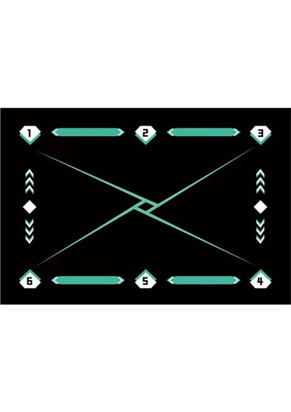 Futbol Eğitim Mat, Kayma Karşıtı ve Gürültü Azaltma Evi Çocuk Futbol Mat, Oda Dekorasyon Zemin Mat, C (Yurt Dışından)