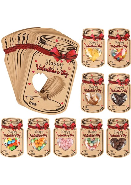 24PACK Çocuklar Sevgililer Günü Kartları, Snack Bag ile Çocuklar Için Sevgililer Günü Kartı, Kızlar ve Erkekler Için Sınıf Partisi (Yurt Dışından)