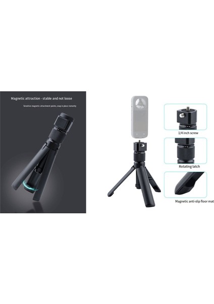 INSTA360 X5 X4 X3 Mermi Zaman Tutamağı Için Görünmez Selfie Çubuğu Panoramik Kameralar Için Genişletilmiş Tripod Demeti (Yurt Dışından) fırsatları