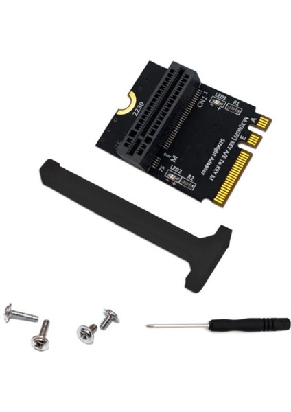 M.2 Nvme Adaptörü SSD Pcıe M2 Ngff Anahtar M - M.2 Anahtar A/e Adaptörü 2230 M2 Nvme SSD Yükseltici Kartı Için Dikey Kurulum (Yurt Dışından)