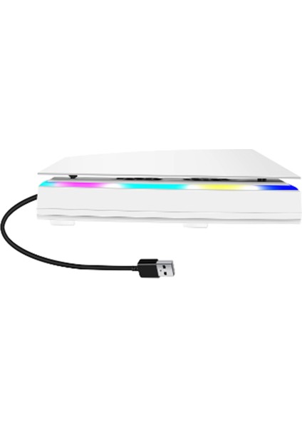 Ps5 Konsolu Için Üst Soğutma Fan Tabani Oyunu Soğutucu Stand Braketi Rgb Toz Geçirmez Atmosfer Renkli Aydınlatma LED (A) (Yurt Dışından) indirimleri