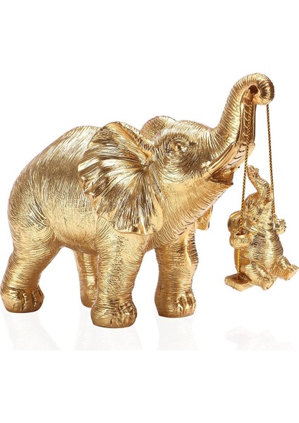 Fil Heykeli. Altın Fil Dekoru Iyi Şanslar, Sağlık, Güç Fil Hediyeleri, Dekorasyonlar Uygulanabilir Ev (Yurt Dışından)