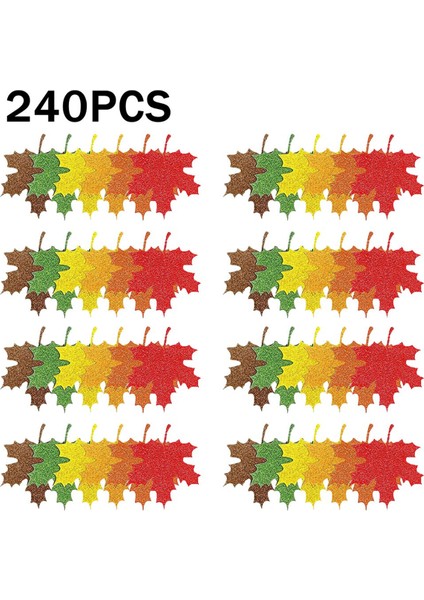 240PCS Kağıt Yaprakları, 6 Renk Şükran Günü Geri Güz Sonbahar Akçaağaç Yaprakları Etiketleri Delik Asma Işaret Etiketleri (Yurt Dışından) fiyatları