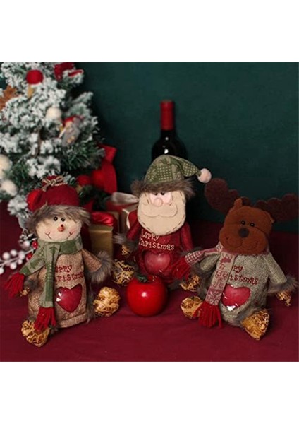 Noel Çantaları Sevimli 3D Noel Dekor Hediye Çantası Noel Tatak Çantaları Tatil Sarma Bisküvi Presents Için Süslemeler (Yurt Dışından) modelleri