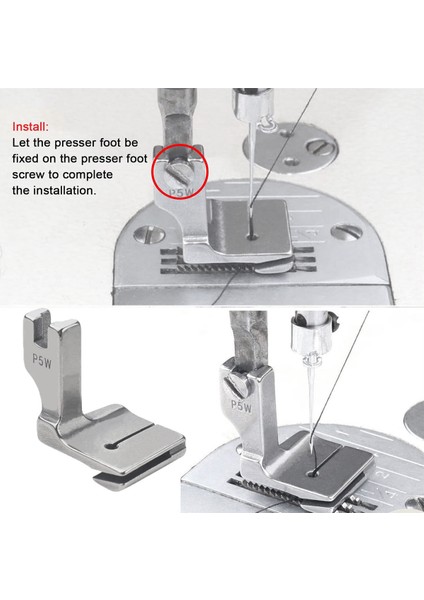 2pcs Borulama Dikiş Makinesi Baskı Ayağı, Plealed/shirring Baskı Ayağı Toplama Endüstriyel Dikiş Makinesi Için P5W (Yurt Dışından) indirimleri