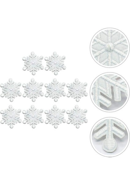 10 Adet Kar Tanesi Yamalar Noel Işlemeli Yamalarda Demir Yamalar Sanat Zanaatlar Için Aplikeler Diy Dekor Kot Giyim Çantaları (Yurt Dışından) fırsatları