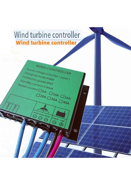 Pwm Kontrolör 300W Rüzgar Türbini Şarj Denetleyicisi Rüzgar Jeneratörü Için Su Geçirmez Regülatör 12V 24V Otomatik Anahtar 16A (Yurt Dışından) indirimleri