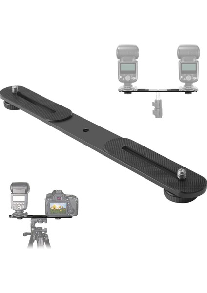 Tripod Stand Dslr Kamera Için Çift Flaş Braketi Sıcak Ayakkabı Braket Montaj Tutucu (Yurt Dışından) modelleri