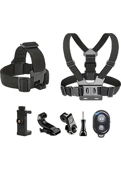 360 ° Dönebilir Göğüs Kayışı Montaj Gopro Hero 12/11/10/9/8 Spor Kamerası Stand Ayarlanabilir Telefon Tutucu (Yurt Dışından)