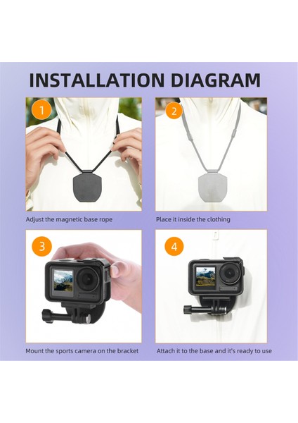 Gopro/actıon/ınsta 360/CEP Boyun Kayışı Aksiyon Kamera Aksesuarları (Yurt Dışından) fiyatları