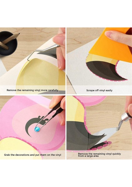 18PC Temel Zanaat Vinil Ayıklama Aletleri Seti Dıy Dikiş Dikiş Yumruk Oyma Kiti Siluet Kameos Yazım Aracı (Yurt Dışından) fiyatları